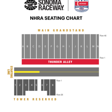 NHRA Seating Chart