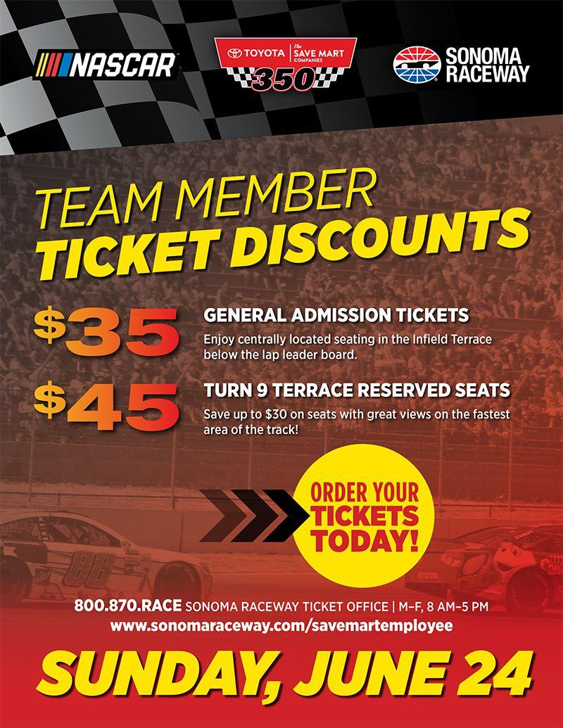 Save Mart Employees | Events & Tickets | Sonoma Raceway